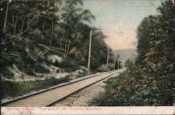 Going Through "The Notch" Mt. Holyoke Mountain Postcard