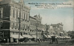 Main St. Looking South from Second Ottawa, KS Postcard Postcard Postcard