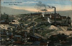 Richest Hill in the World Butte, MT Postcard Postcard Postcard