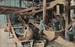 Slate Pickers at Work Postcard