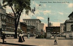 Main Street from Park Postcard