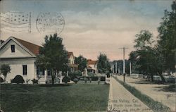 Residential area of Grass Valley, CA (Auburn St. looking North from Neal) Postcard