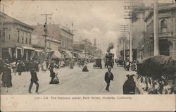 The Business Center, Park Street Alameda, CA Postcard Postcard Postcard