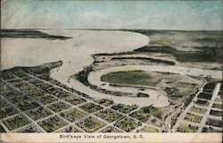 Bird's-eye View Georgetown, SC Postcard Postcard 