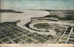 Bird's-eye View Georgetown, SC Postcard Postcard Postcard