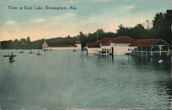 View at East Lake Birmingham, AL Postcard Postcard Postcard