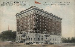 Hotel Kimball Springfield, MA Postcard Postcard Postcard