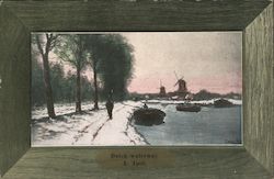 Dutch Waterway by L. Apol Rutherford, CA Postcard Postcard Postcard