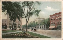 Corner of Main and St. Paul Streets Postcard