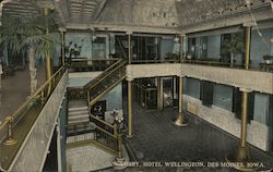 Lobby, Hotel Wellington Postcard