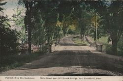 Main Street Near Mill Brook Bridge Postcard