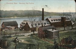 Merrimac Hat Factory Amesbury, MA Postcard Postcard Postcard