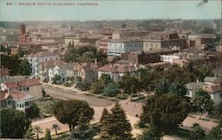 Birdseye View of Sacramento Postcard
