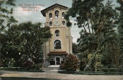 Bell Tower & Chimes, Mills Seminary Postcard