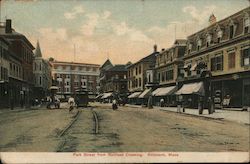 Park Street from Railroad Crossing Postcard