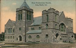 First Presbyterian Church Long Beach, CA Postcard Postcard Postcard