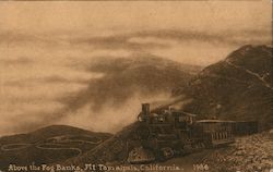 Above the Fog Banks, Mt Tamalpais Mill Valley, CA Postcard Postcard Postcard