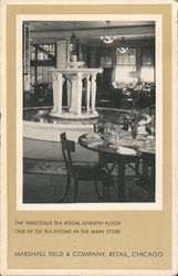 The Narcissus Tea Room, Seventh Floor -Marshall Fields & Co. Chicago, IL Postcard Postcard Postcard