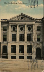 Elks Club Building Postcard