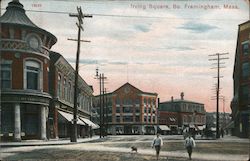 Irving Square So. Framingham, MA Postcard Postcard Postcard