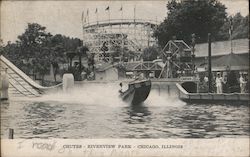 Chutes, Riverview Park Chicago, IL Postcard Postcard Postcard
