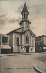 Congregational Church Everett, MA Postcard Postcard Postcard