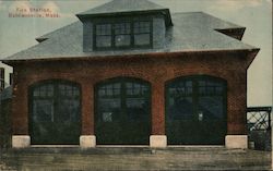 Fire Station Baldwinville, MA Postcard Postcard Postcard