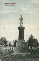 Soldiers' Monument Sherwood, OH Postcard Postcard Postcard