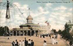 Marine Causeway, Riverview Exposition Chicago, IL Postcard Postcard Postcard