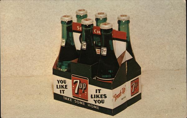 7-Up 6-Bottle Carton Advertising