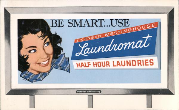 Be Smart, Use Licensed Westinghouse Laundromat Half Hour Laundries