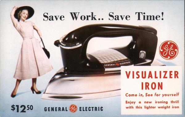 General Electric Visualizer Iron Advertising