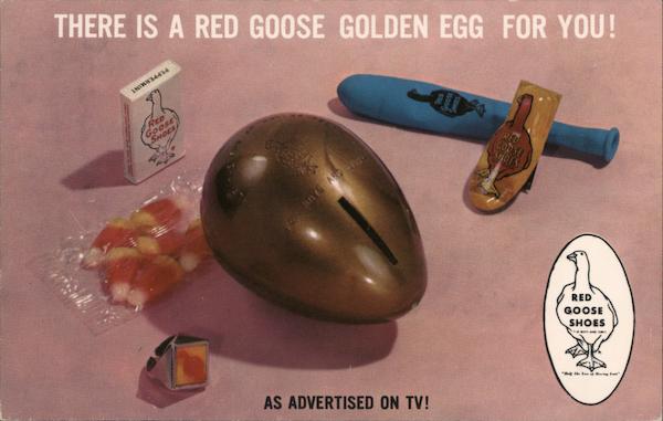 Red Goose Shoes Golden Egg Advertising