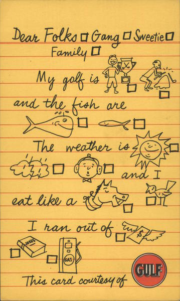 GULF Fun Card Advertising