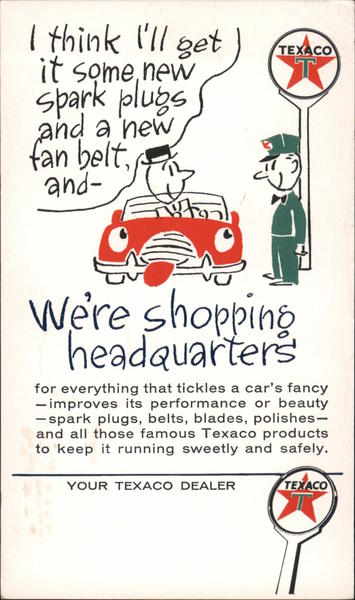 Texaco - Shopping Headquarters to Tickle a Car's Fancy