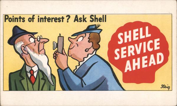 Points of Interest? Ask Shell. Shell Service Ahead