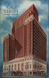 Hotel Schroeder Home of the Famous Empire Room "Hospitality At Its Best" Postcard