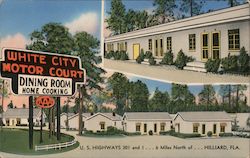 White City Motor Court Postcard