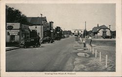 Street Scene in Woodruff Postcard