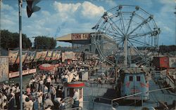 Partial View of Midway of the York Interstate Fair Pennsylvania Postcard Postcard Postcard