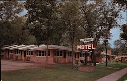 Auerbach's Shady Lawn Motel Wisconsin Dells, WI John A. Trumble Postcard Postcard Postcard
