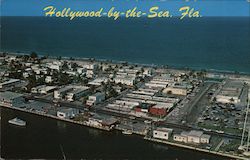 Airview of Hollywood-by-the-Sea Florida Dick Deutsch Postcard Postcard Postcard