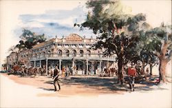 Disneyland - Frontierland Pre-Opening Postcard