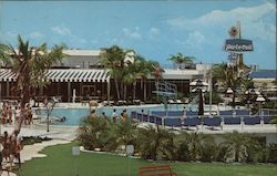 Swimming Pool at Port-O-Call Postcard