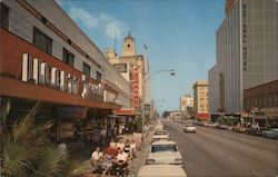 Looking Eastward Along Central Avenue from 5th Street Downtown Postcard