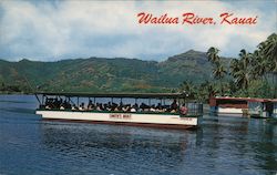 Wailua River Visitors As Well As Residents, Always Enjoy The Boat Trip on Smith's Boat to Visit Fern Grotto Postcard
