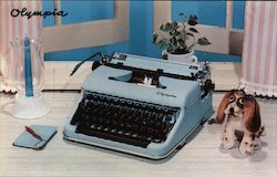 Olympia Model SM3 DeLuxe Typewriter Postcard