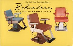 Belvedere Hydraulic Beauty Chair - the chair that has Everything Postcard