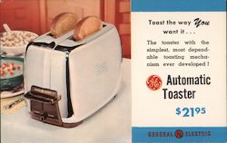 General Electric Automatic Toaster Postcard