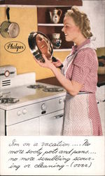 Philgas - No More Sooty Pots and Pans Postcard